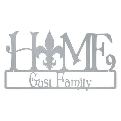Home Fleurdelis Customized Metal Signs, Custom Metal Sign, Custom Signs, Metal Sign, Metal Laser Cut Metal Signs Custom Gift Ideas