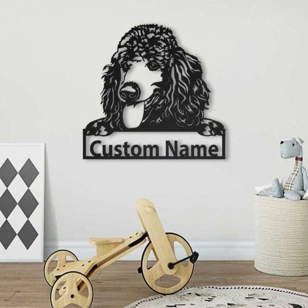 Poodle Personalized Metal Wall Decor, Cut Metal Sign, Metal Wall Art, Metal House Sign Laser Cut Metal Signs Custom Gift Ideas