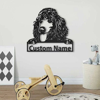 Poodle Personalized Metal Wall Decor, Cut Metal Sign, Metal Wall Art, Metal House Sign Laser Cut Metal Signs Custom Gift Ideas