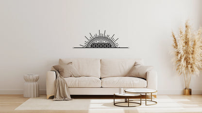 Sun Metal Mandala Wall Art, Above Bed Decor, Metal Wall Decor, Office Living Room Decor, Housewarming Gift, Home Decor,, Metal Laser Cut Metal Signs Custom Gift Ideas