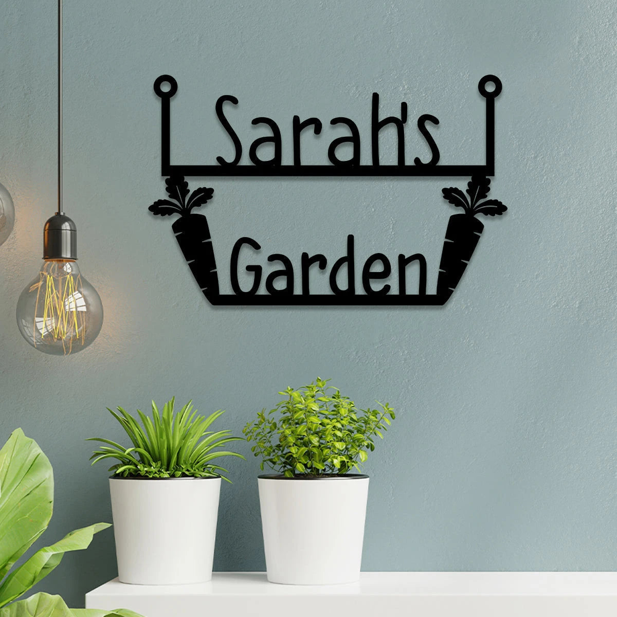 Personalized Carrots Metal Garden Sign, Stake, Decor, Wedding, Anniversary Art Gift For Her, Gardening Lovers, Metal Laser Cut Metal Signs Custom Gift Ideas