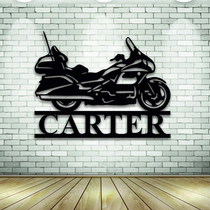Custom Metal Motorcycle Sign, Personalized Motorcycle Name Metal Sign, Metal Wall Decor, Personalized Name Sign, Metal Name Sign, Bike Sign Laser Cut Metal Signs Custom Gift Ideas