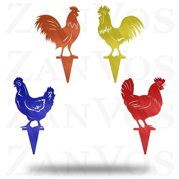 Chicken Stakes Customized Metal Signs, Custom Metal Sign, Custom Signs, Metal Sign, Laser Cut Metal Signs Custom Gift Ideas