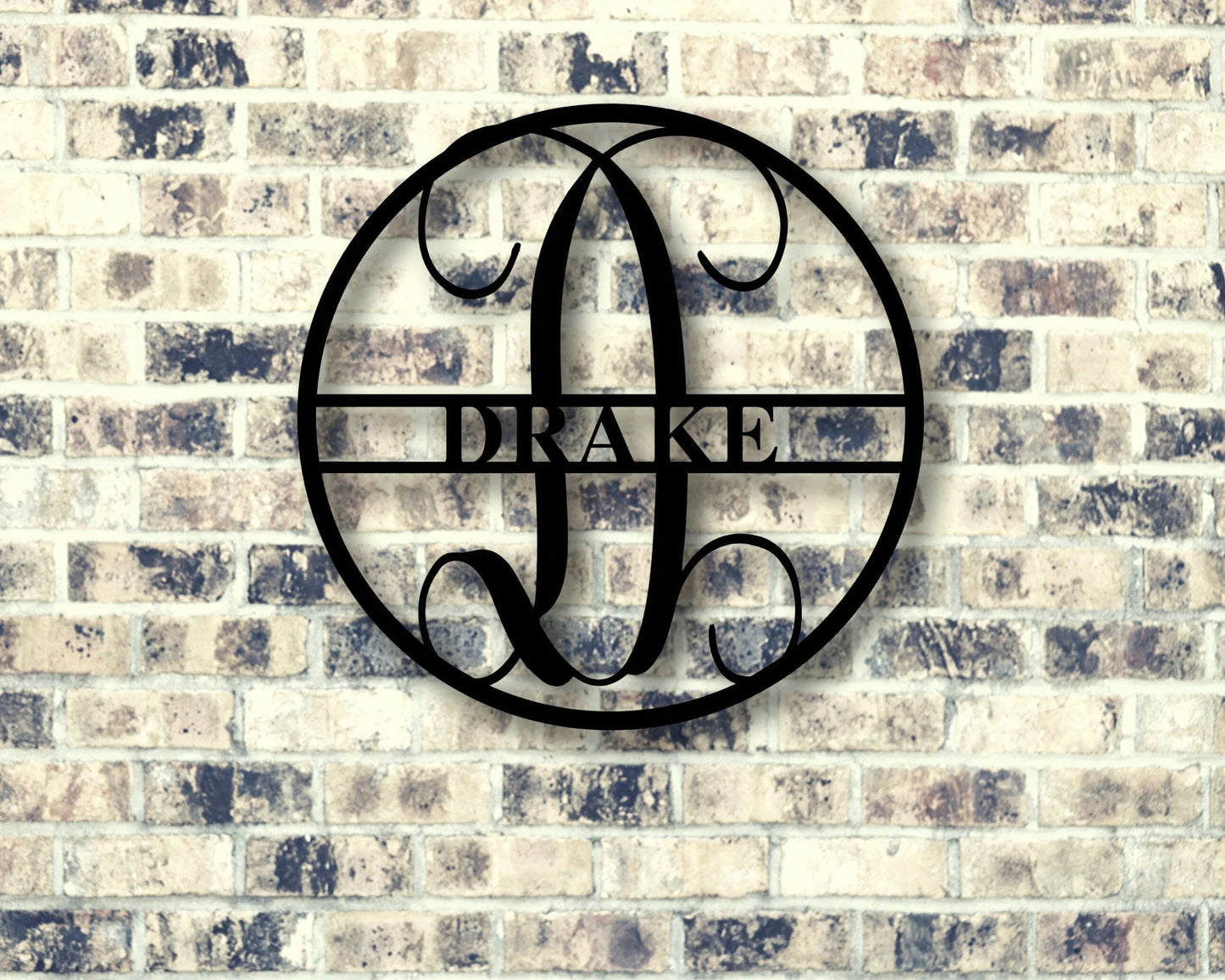 Metal Family Name Sign, Monogram Door Hanger, Last Name Sign, Family Sign, Front Door Wreaths, Door Decor, Custom Name Sign Laser Cut Metal Signs Custom Gift Ideas