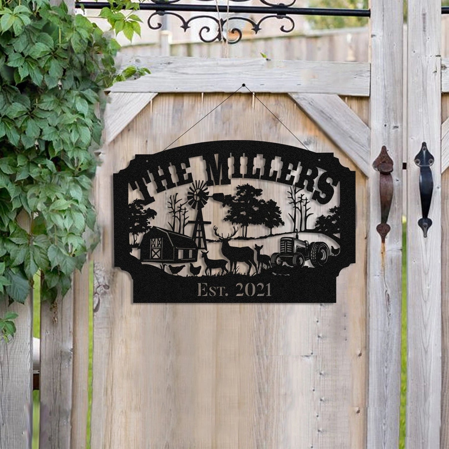 Deer Hunting Hunter Metal Sign Monogram, Custom Outdoor Farm, Cabin, Lodge, Camp, Wall Decor, Art Gift For Him, Metal Laser Cut Metal Signs Custom Gift Ideas
