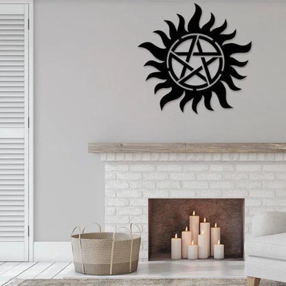 Supernatural Metal Wall Art, Metal Sign Wall Decor, Cut Metal Sign, Metal Wall Art, Metal House Sign Laser Cut Metal Signs Custom Gift Ideas