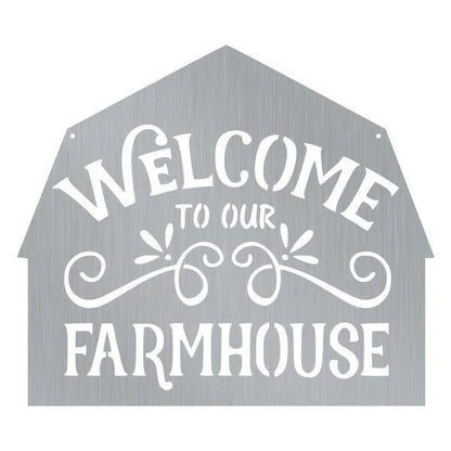 Farm House Customized Metal Signs Custom Metal Sign Custom Signs Metal Sign