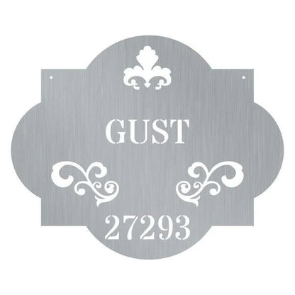Fleurdelis Address Customized Metal Signs, Custom Metal Sign, Custom Signs, Metal Sign, Metal Laser Cut Metal Signs Custom Gift Ideas