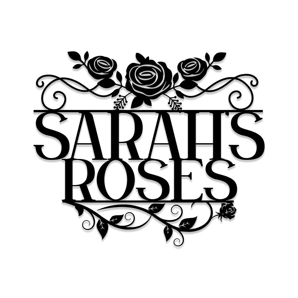 Personalized Metal Garden Sign, Home Decor, Wedding, Anniversary Art Gift For Her, Gardening Lovers, Metal Laser Cut Metal Signs Custom Gift Ideas