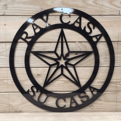 Family Name And Texas Star Sign, Cut Metal Sign, Metal Wall Art, Metal House Sign Laser Cut Metal Signs Custom Gift Ideas