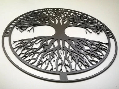 Tree Don't let your tomorrow like yesterday Metal House Sign Laser Cut Metal Signs Custom Gift Ideas