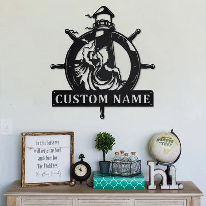 Custom The Lighthouse Metal Wall Art, Personalized The Lighthouse Name Sign Decoration For Room, The Lighthouse Home Decor,custom Lighthouse Laser Cut Metal Signs Custom Gift Ideas