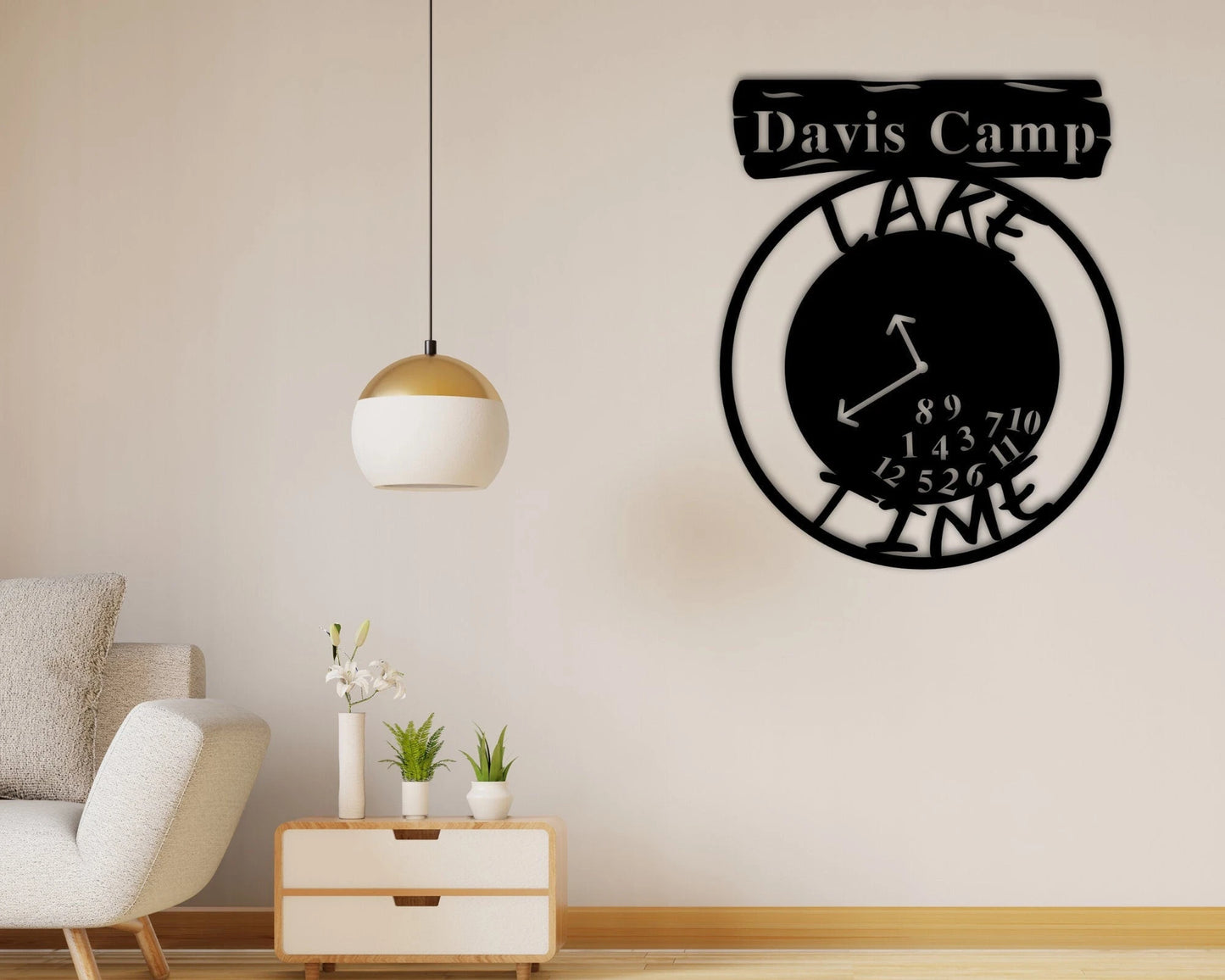 Personalized Metal Clock, Family Name Clock, Housewarming Gift, Wedding Gift, Wall Decor, Personalized Gift, Personalized Metal Sign Gift, Metal Laser Cut Metal Signs Custom Gift Ideas