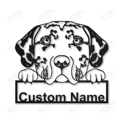 Catahoula Leopard Dog Personalized Metal Wall Decor, Cut Metal Sign, Metal Wall Art, Metal House Sign Laser Cut Metal Signs Custom Gift Ideas