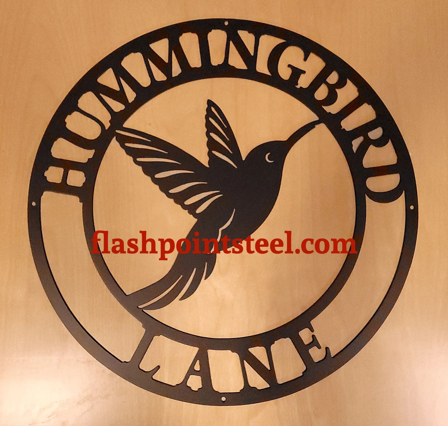 Hummingbird Sign, Bird, Entrance Sign, Wall Decor, Plasma Cut Steel Sign, Welcome Sign, Personalized Sign, Home Decor, Garden Sign Laser Cut Metal Signs Custom Gift Ideas