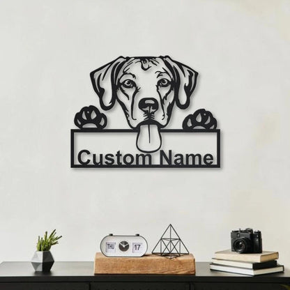 Personalized Rhodesian Ridgeback Dog Metal Sign Art, Custom Rhodesian Ridgeback Metal Sign, Animal Funny, Father's Day Giftpets Gift, Laser Cut Metal Signs Custom Gift Ideas