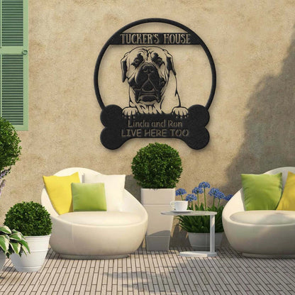 Boerboel Dog Lovers Funny Personalized Metal House Sign Laser Cut Metal Signs Custom Gift Ideas