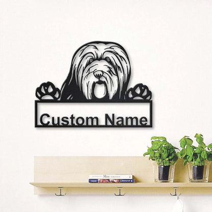 Personalized Bearded Collie Dog Metal Sign Art, Custom Bearded Collie Dog Metal Sign, Dog Gift, Birthday Gift, Animal Funny Gift, Laser Cut Metal Signs Custom Gift Ideas