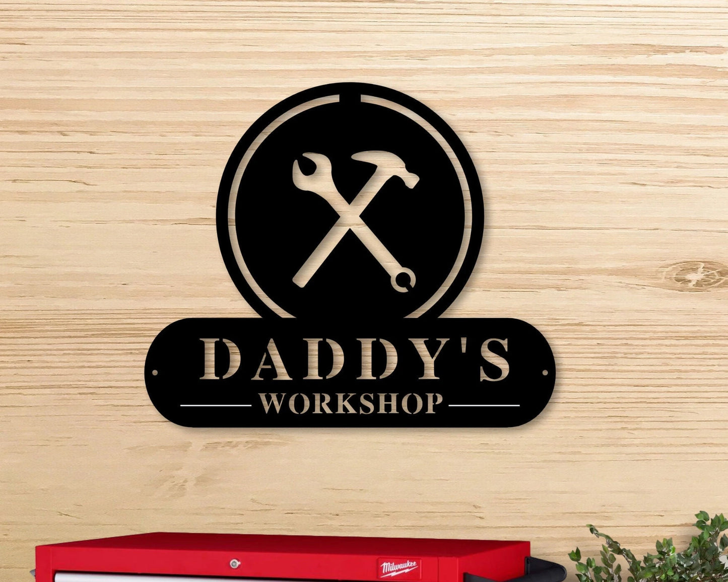 Personalized Fathers Day Gift, Personalized Gift For Him, Husband Gift, Custom Garage Sign, Metal Shop Sign, Metal Works, Laser Cut Metal Signs Custom Gift Ideas