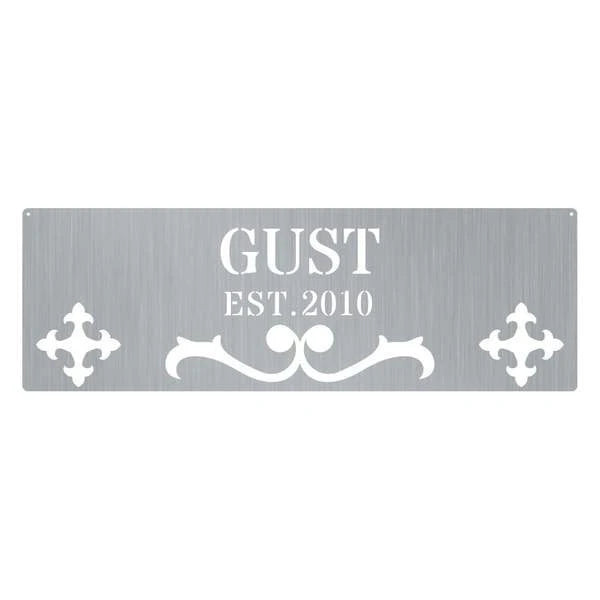 Name Est Metal Monogram Customized Metal Signs, Custom Metal Sign, Custom Signs, Metal Sign, Metal Laser Cut Metal Signs Custom Gift Ideas