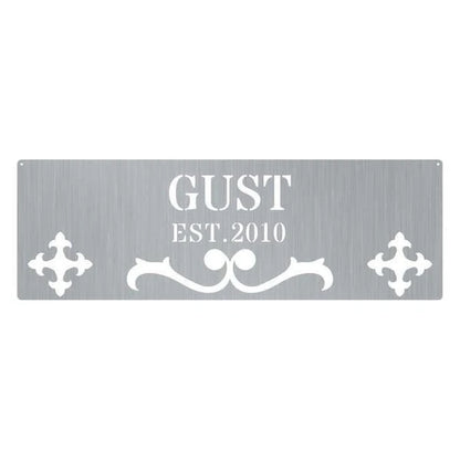 Name Est Metal Monogram Customized Metal Signs, Custom Metal Sign, Custom Signs, Metal Sign, Metal Laser Cut Metal Signs Custom Gift Ideas
