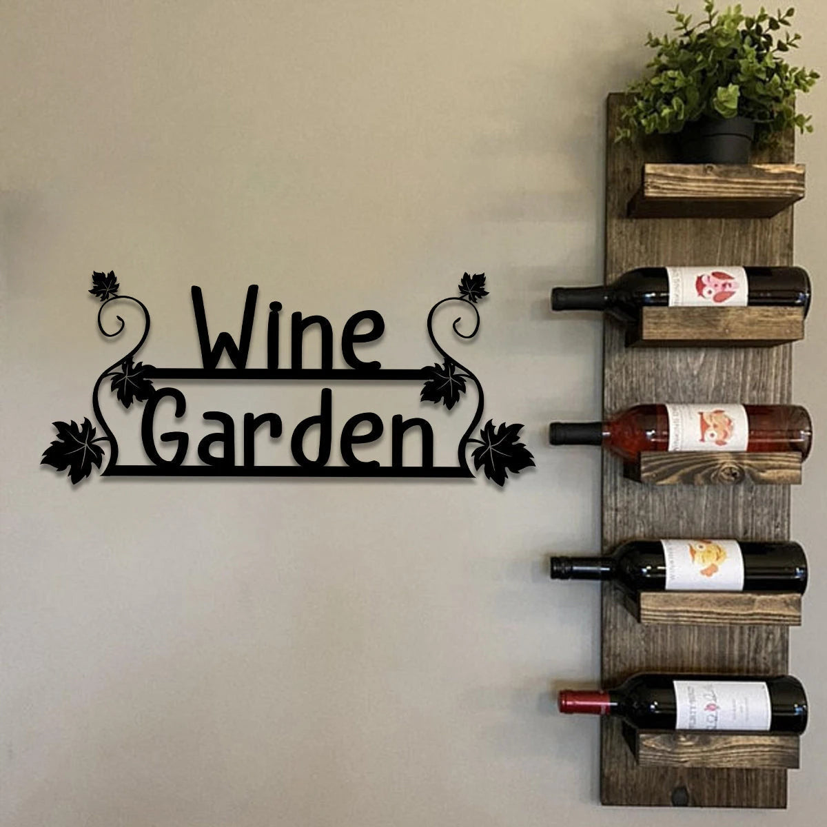 Grape Wine Garden Metal Bar Sign, Custom Pub, Tap, Lounge, Caf, Home Wall Decor, Wedding, Anniversary Art Gift, Metal Laser Cut Metal Signs Custom Gift Ideas