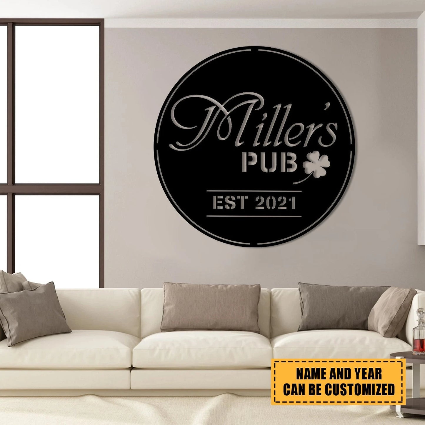 Personalized Irish Metal Bar Sign, Custom Pub, Tap, Lounge, Caf, Home Wall Decor, Metal Laser Cut Metal Signs Custom Gift Ideas