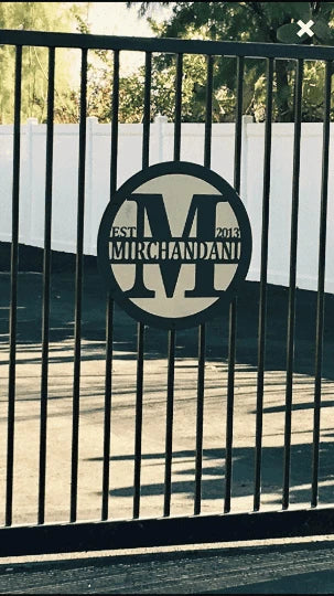 Personalized Family Gate Sign, Cut Metal Sign, Metal Wall Art, Metal House Sign Laser Cut Metal Signs Custom Gift Ideas