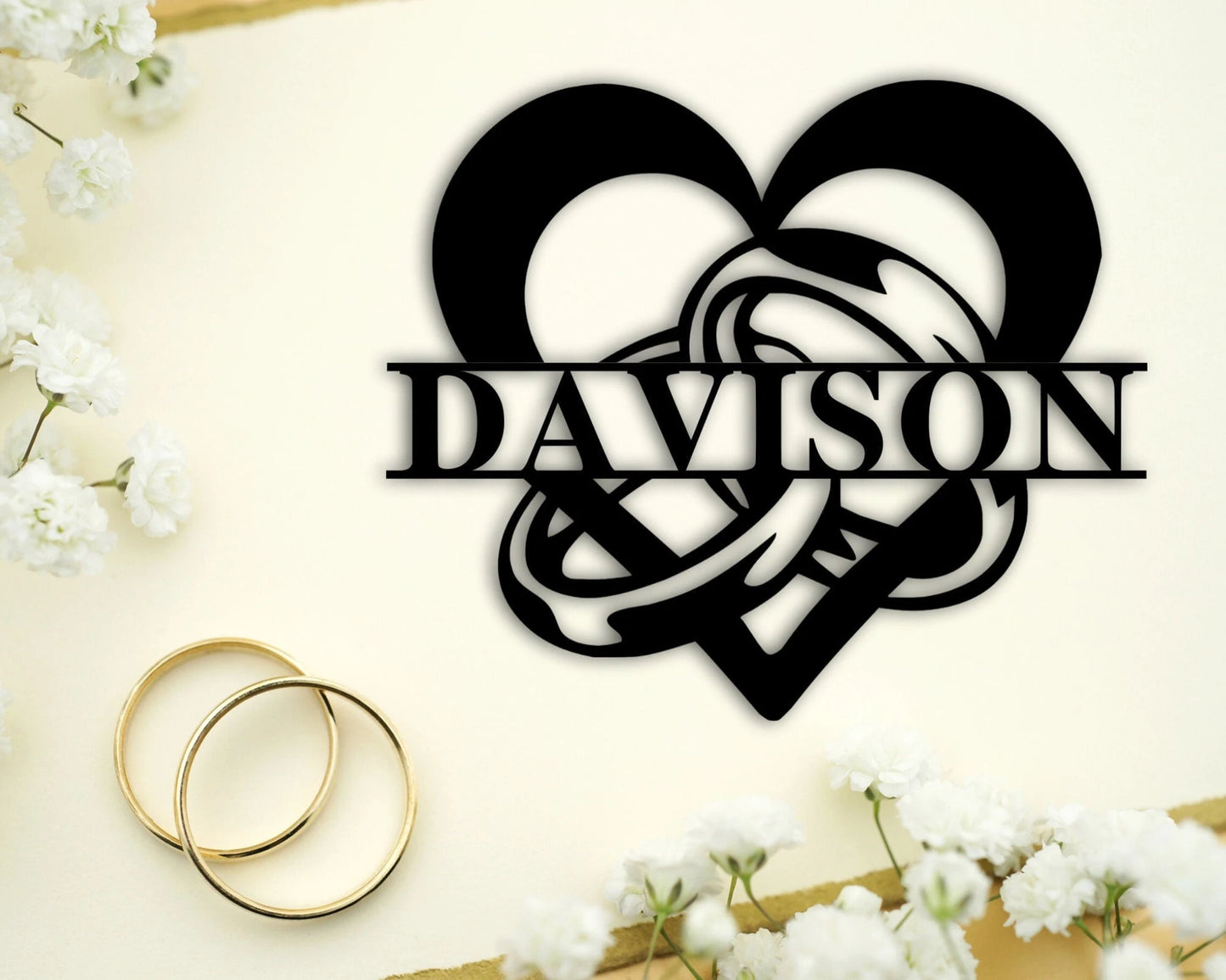 Personalized Family Name Metal Sign, Metal Monogram Sign, Last Name Sign, Housewarming Gift, Custom Metal Name Sign, Wedding Gift, Monogram, Metal Laser Cut Metal Signs Custom Gift Ideas