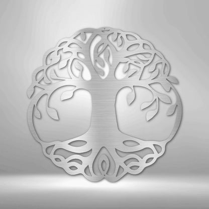 Classic Tree of Life Steel Art Wall Metal Decor Laser Cut Metal Signs Custom Gift Ideas