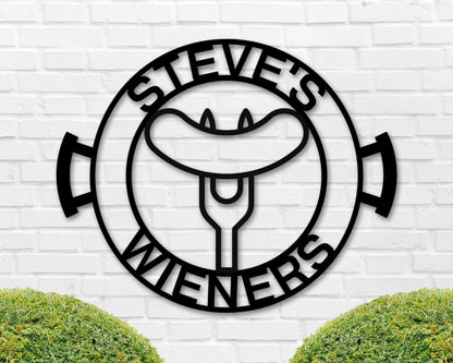 Personalized Backyard Barbecue Sign, Metal Bbq Sign, Patio Grill Sign, Personalized Name Bbq Sign, Bar And Grill Sign, Famous Grill Sign Laser Cut Metal Signs Custom Gift Ideas