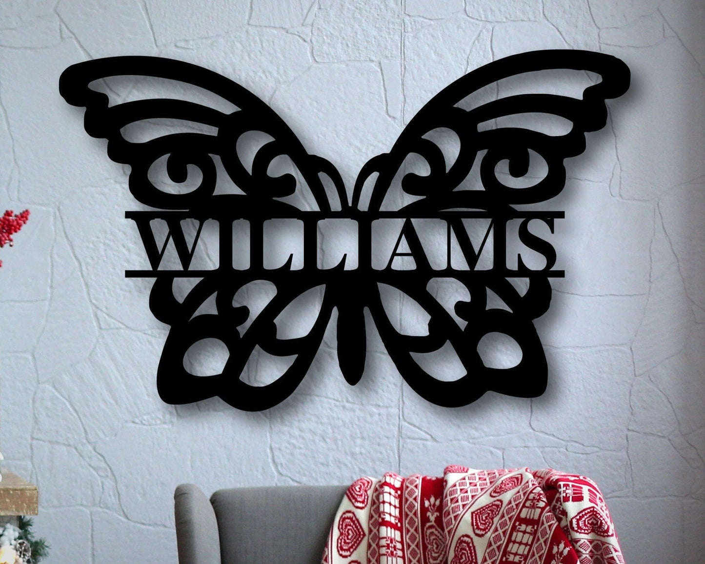 Front Porch Sign, Family Name Metal Sign, Welcome Sign, Custom Last Name Sign, Personalized Metal Wall Decor, Custom Living Room Wall Decor, Laser Cut Metal Signs Custom Gift Ideas