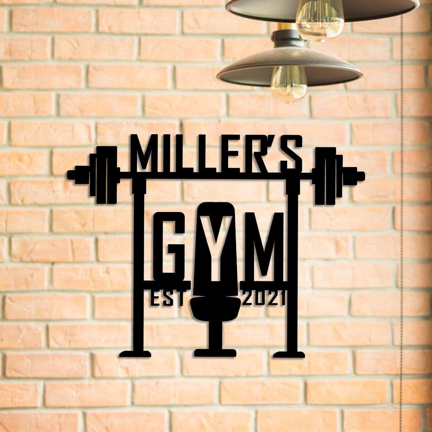 Metal Gym Sign, Custom Fitness Center, Club Wall Decor, Wedding Art Gift For Him her, Metal Laser Cut Metal Signs Custom Gift Ideas