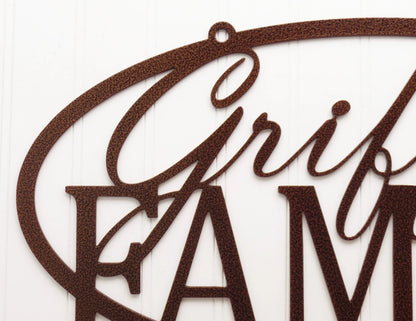Custom Family Last Name Metal Sign Copper, Outdoor Sign, Personalized Gift, Wedding Gift, Plaques, Sign, Laser Cut Metal Signs Custom Gift Ideas
