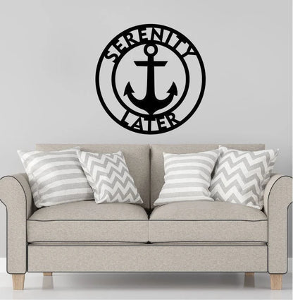 Personalized Family Name Metal Sign, Housewarming Gift, Cottage Sign, Wedding Gift, Metal Monogram Sign, Laser Cut Metal Signs Custom Gift Ideas