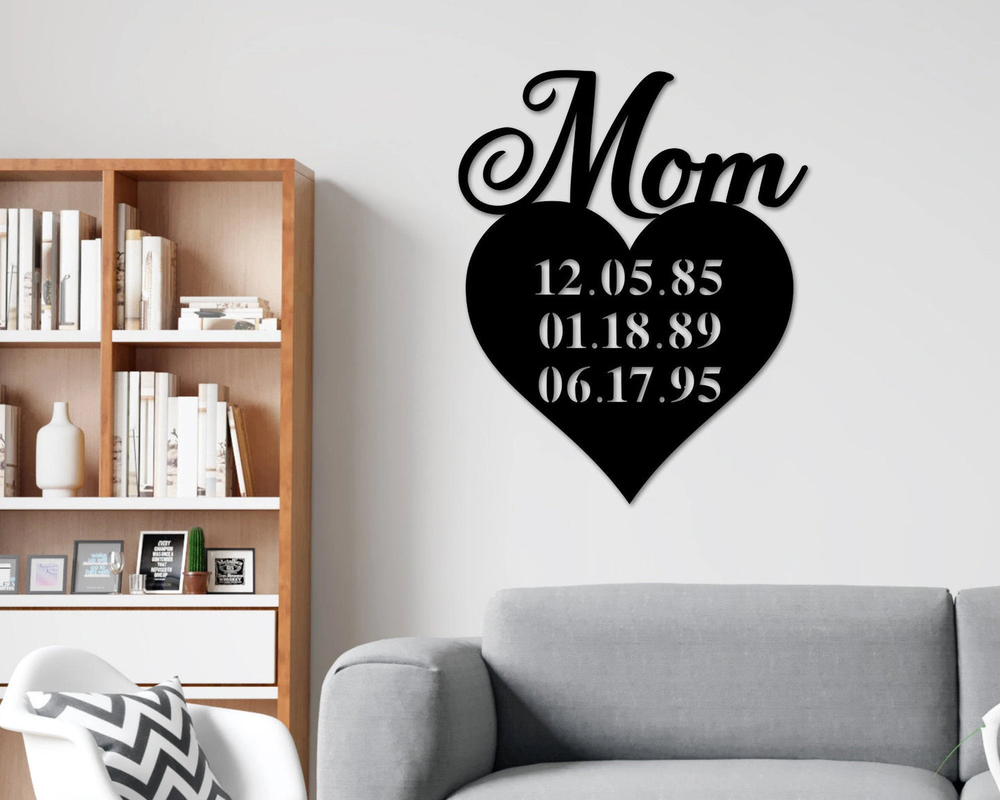 Personalized Mothers Day Gift, Mothers Day Gift, Mom Sign, Gift For Mom, Rustic Sign For Mom, Metal Sign, Mother's Day, Kids Name Sign, Sign Laser Cut Metal Signs Custom Gift Ideas