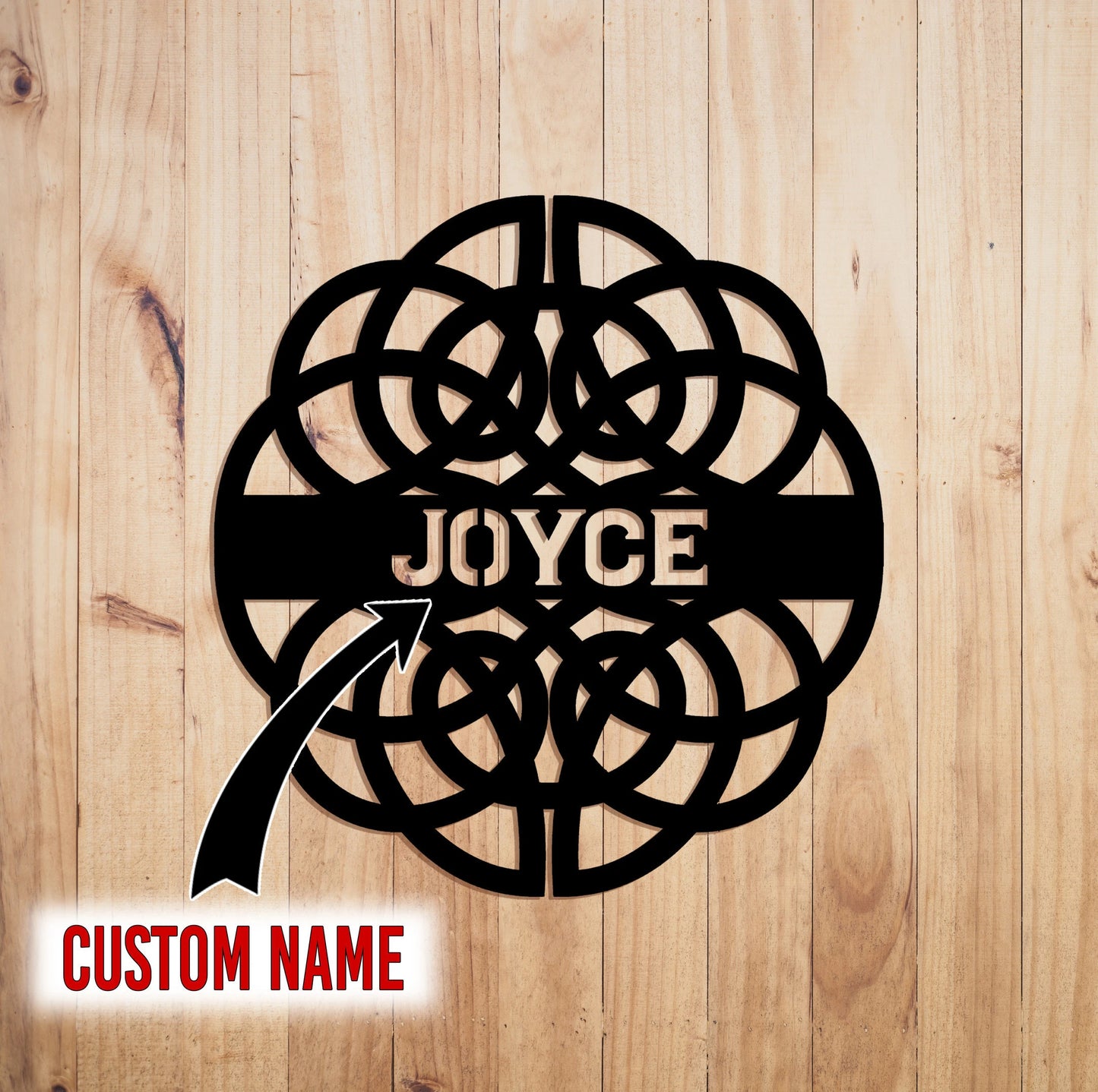 Celtic Knot Monogram Sign, Custom Celtic Name, Irish Wedding Gift, Celtic Housewarming Gift, Celtic Wedding Gift Laser Cut Metal Signs Custom Gift Ideas