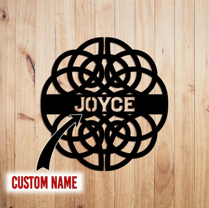 Celtic Knot Monogram Sign, Custom Celtic Name, Irish Wedding Gift, Celtic Housewarming Gift, Celtic Wedding Gift Laser Cut Metal Signs Custom Gift Ideas