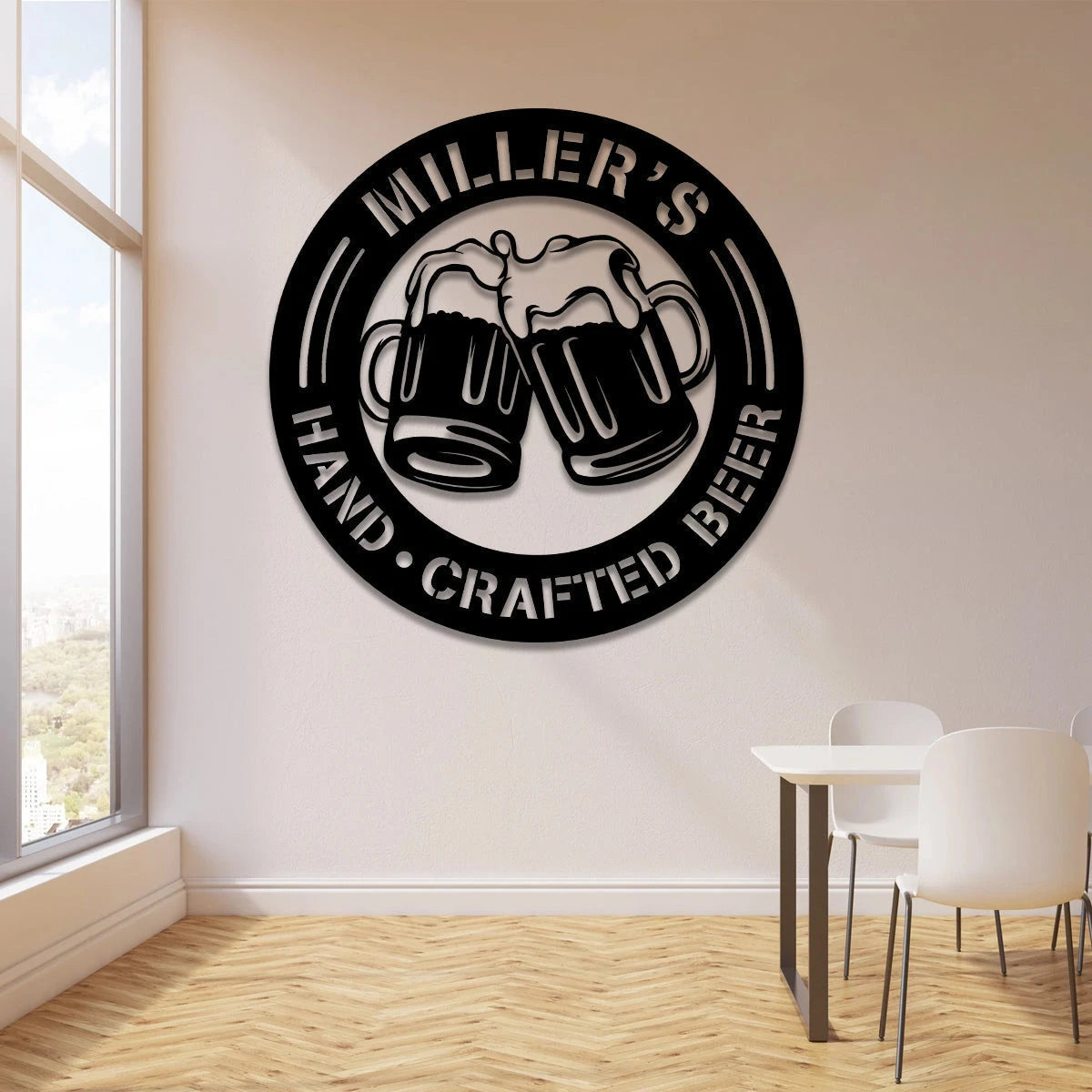 Personalized Hand Crafted Beer Metal Bar Sign, Metal Laser Cut Metal Signs Custom Gift Ideas