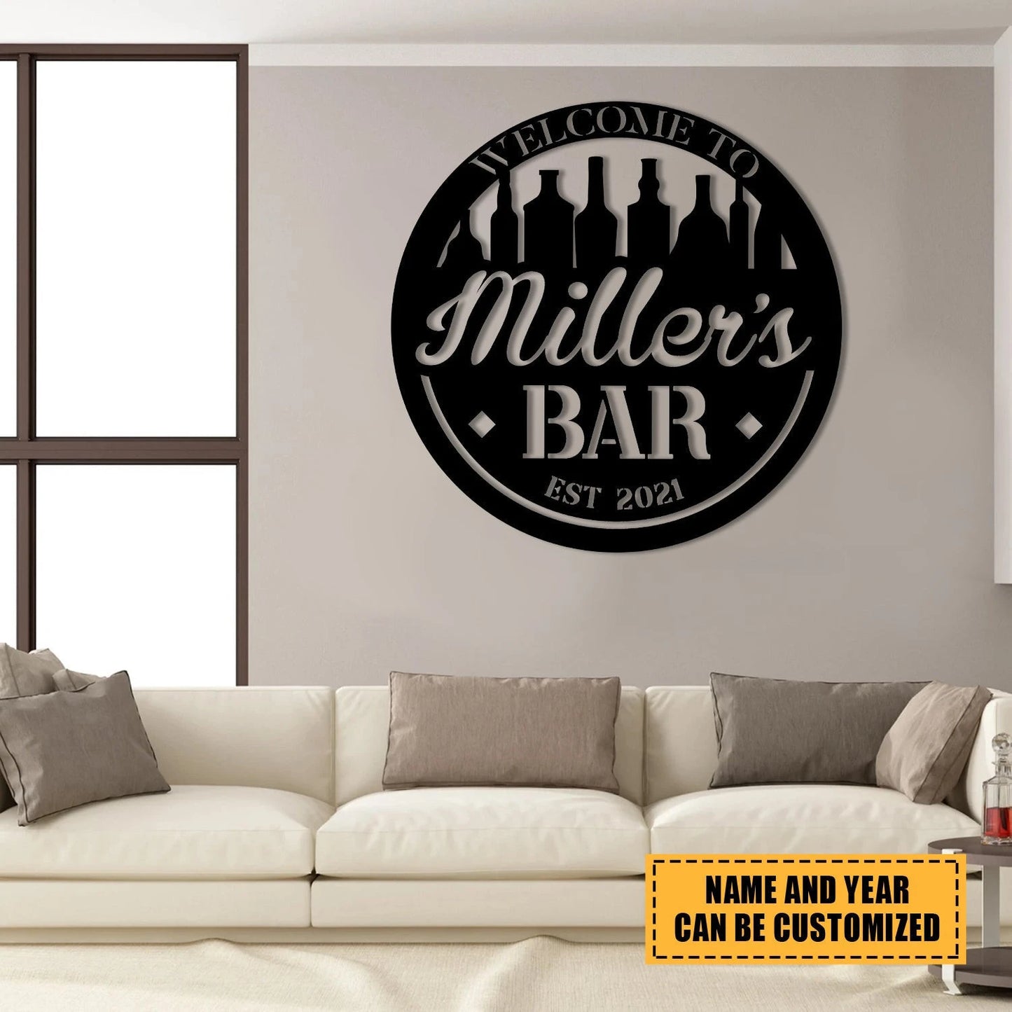 Personalized Metal Bar Sign, Custom Pub, Tap, Lounge, Caf, Home Wall Decor, Metal Laser Cut Metal Signs Custom Gift Ideas