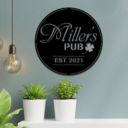 Personalized Irish Metal Bar Sign, Custom Pub, Tap, Lounge, Caf, Home Wall Decor, Metal Laser Cut Metal Signs Custom Gift Ideas