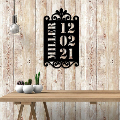 Valentines Day Metal Sign, Custom Home Decor Gift For Couple, Wedding, Anniversary Housewarming Wall Art, Metal Laser Cut Metal Signs Custom Gift Ideas