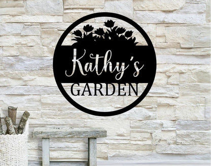 Personalized Garden Metal Art, Outdoor Metal Art, Garden Metal Art, Garden Sign, Outdoor Home Decor, Custom Garden Sign, Laser Cut Metal Signs Custom Gift Ideas