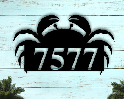 Address Sign House Numbers House Number Plaque Custom Metal Address Sign Beach House Numbers Coastal Door Number Sign Custom Address