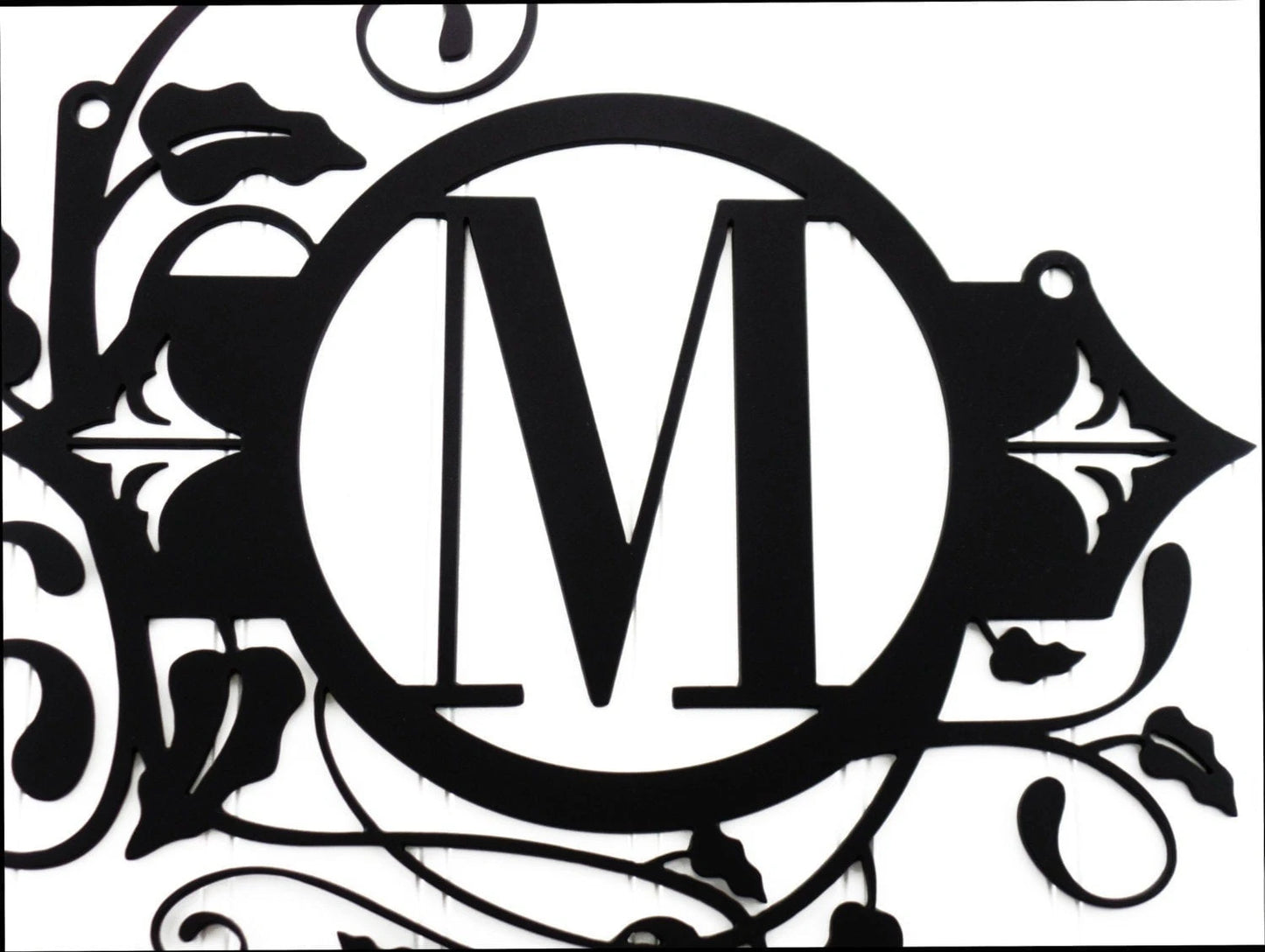 Hanging Monogram Metal Sign Black Monogram Monogram Monogram Wall Hanging Metal Letter