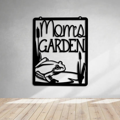 Mom's Garden Metal Sign Garden Decor Yard Art Mothers Day Metal Decor Garden Sign Garden Decoration Gift For Her Frog Sign