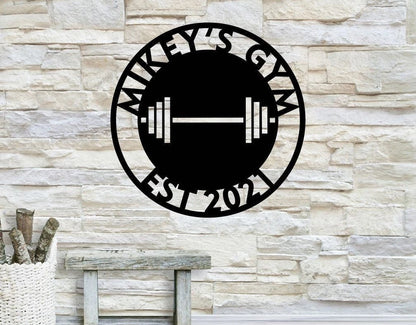 Personalized Metal Home Gym Sign, Gym Wall Decor, Metal Wall Decor, Home Gym Decor, Personalized Home Decor, Metal Wall Art, Laser Cut Metal Signs Custom Gift Ideas