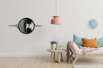 Record Metal Wall Decor, Metal Wall Art, Housewarming Gift, Home Decor, Office Decor, Interior Design, Metal Laser Cut Metal Signs Custom Gift Ideas