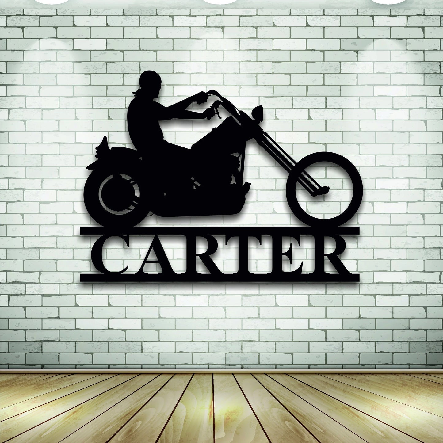 Custom Metal Motorcycle Sign, Personalized Motorcycle Name Metal Sign, Metal Wall Decor, Personalized Name Sign, Metal Name Sign, Bike Sign Laser Cut Metal Signs Custom Gift Ideas