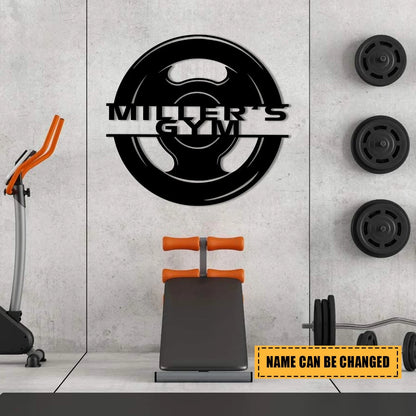 Personalized Metal Gym Sign, Custom Fitness Center, Cross Fit Club, Home Wall Decor, Wedding, Anniversary Art Gift For Him her, Metal Laser Cut Metal Signs Custom Gift Ideas